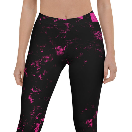 Abstract Squares | Mid Waist Damen Leggings