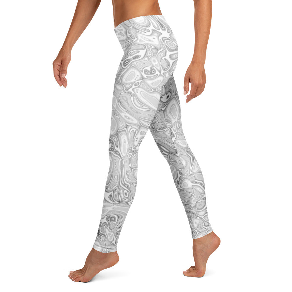 Abstract Fluid | Mid Waist Damen Leggings