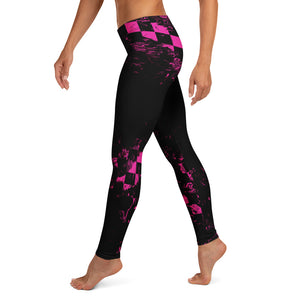 Abstract Squares | Mid Waist Damen Leggings