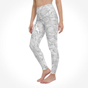 Abstract Fluids | High Waist Damen Leggings